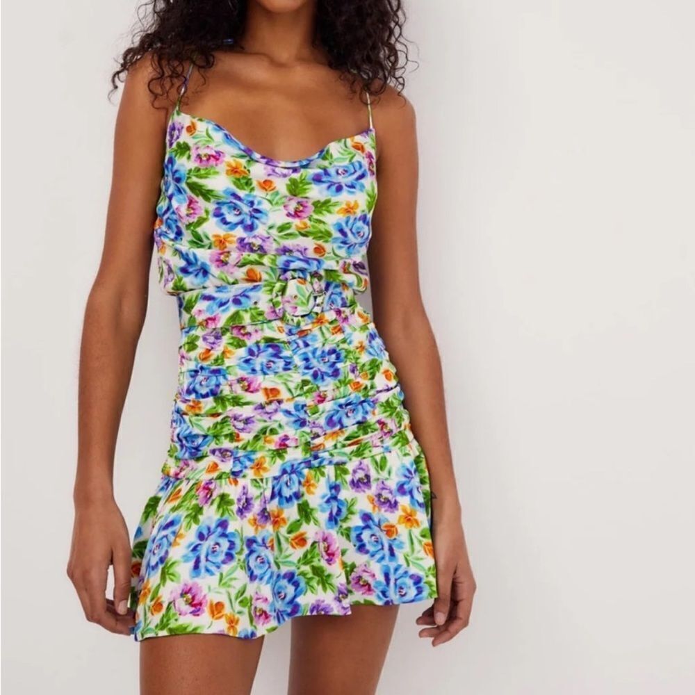 NEW For Love And Lemons Miranda Belted Mini Dress